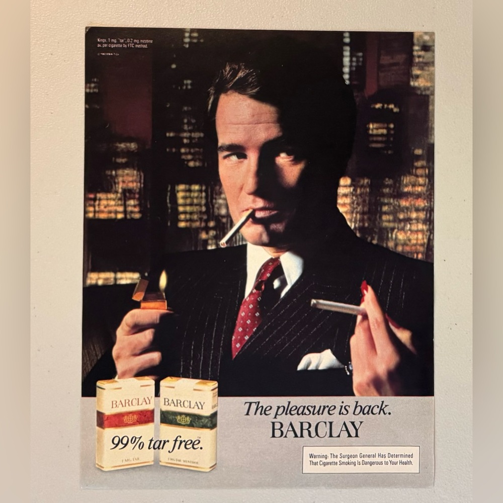 Barclay 1982 Advertisement (Life Magazine)